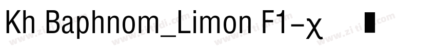 Kh Baphnom_Limon F1字体转换